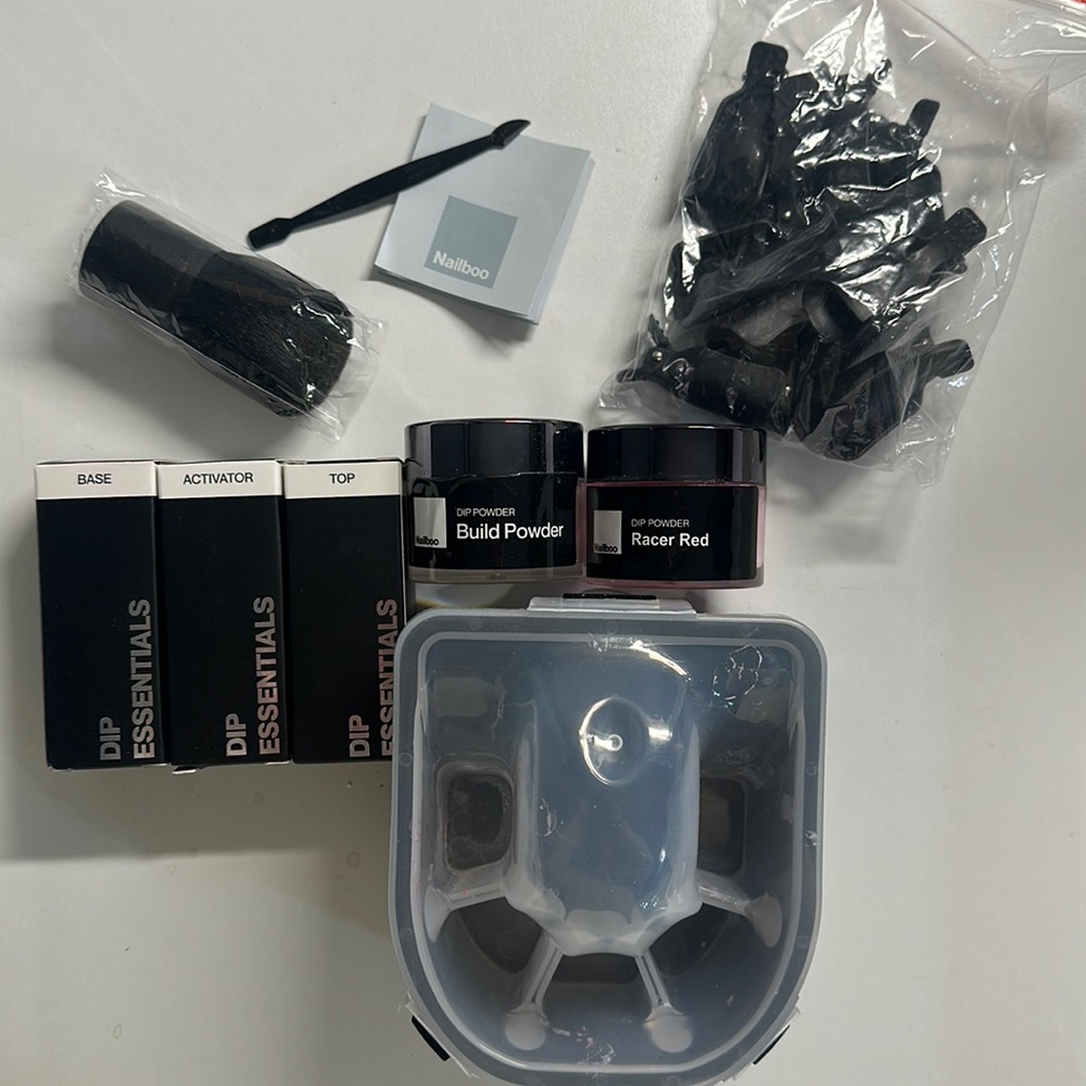 Nailboo Dip powder kit, Racer Red